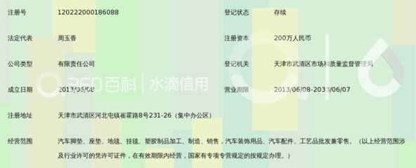 天津嘉合利汽车装饰用品
